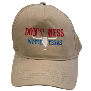 Don’t mess with Texas tan baseball cap